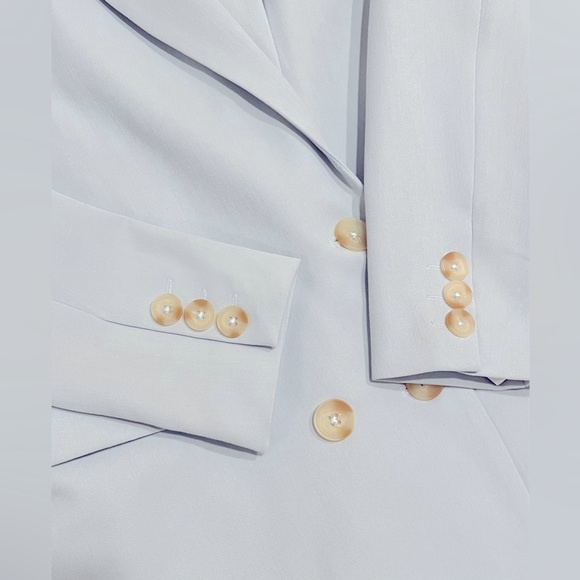 NEW BB DAKOTA BY STEVE MADDEN - OVERSIZED BLAZER in pale blue - Picture 8 of 10